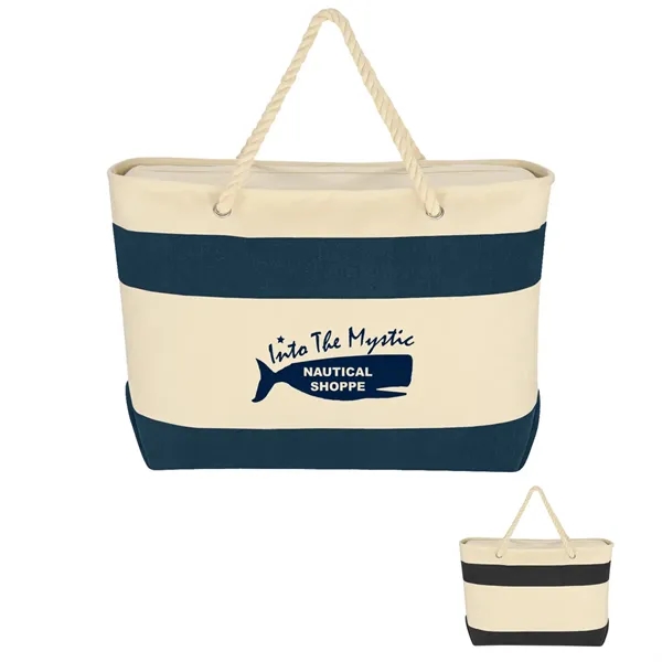 Large Cruising Tote Bag With Rope Handles - Large Cruising Tote Bag With Rope Handles - Image 0 of 6