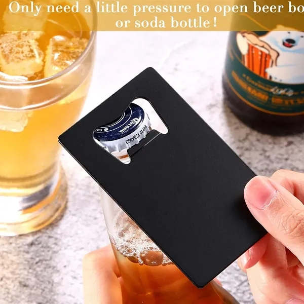 Stainless Steel Credit Card Bottle Opener - Stainless Steel Credit Card Bottle Opener - Image 4 of 5