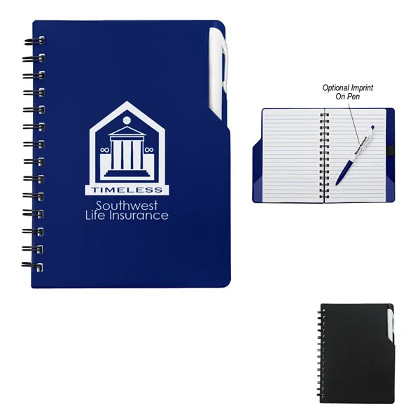 Spiral Notebook With Pen - Spiral Notebook With Pen - Image 0 of 4