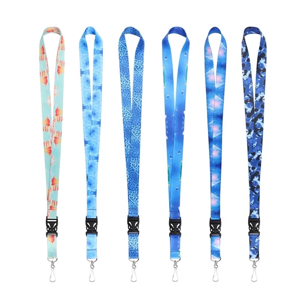 3/4" Full Color Custom Detachable Lanyard W/ Metal J Hook - 3/4" Full Color Custom Detachable Lanyard W/ Metal J Hook - Image 1 of 4