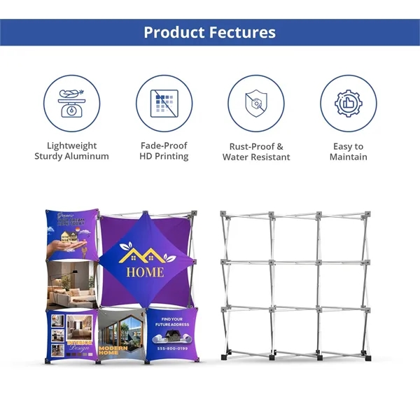 3x3 Micro GeoMetrix Table Top Display Package 12.60"x12.60" - 3x3 Micro GeoMetrix Table Top Display Package 12.60"x12.60" - Image 2 of 5