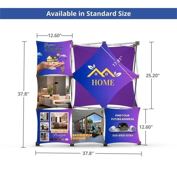 3x3 Micro GeoMetrix Table Top Display Package 12.60"x12.60" - 3x3 Micro GeoMetrix Table Top Display Package 12.60"x12.60" - Image 4 of 5