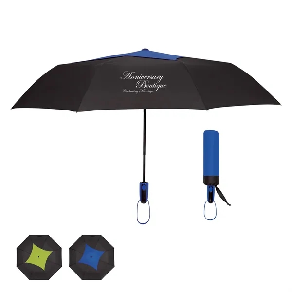 44" Arc Telescopic Diamond Top Vented Umbrella - 44" Arc Telescopic Diamond Top Vented Umbrella - Image 0 of 4