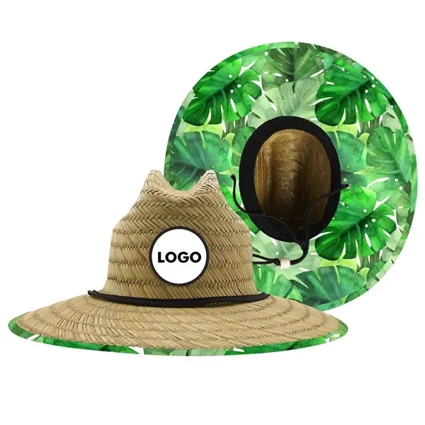 Handwoven Straw Lifeguard Hat - Handwoven Straw Lifeguard Hat - Image 2 of 7