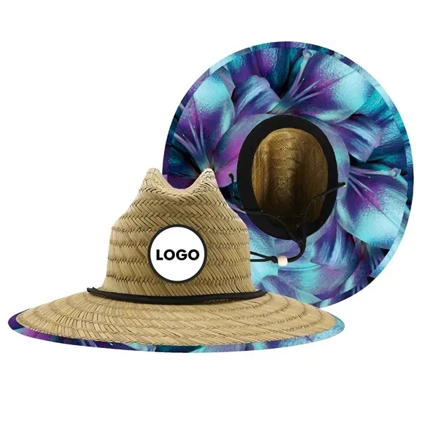 Handwoven Straw Lifeguard Hat - Handwoven Straw Lifeguard Hat - Image 4 of 7