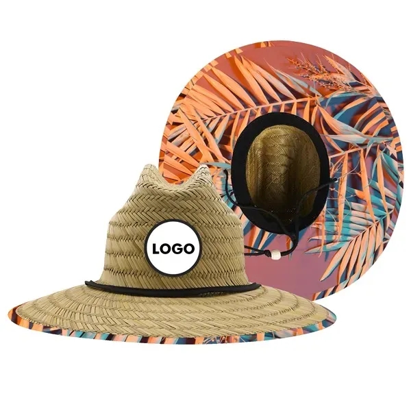 Handwoven Straw Lifeguard Hat - Handwoven Straw Lifeguard Hat - Image 5 of 7