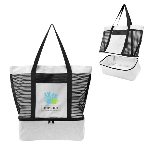 Marley rPET Mesh Tote Bag With Cooler - Marley rPET Mesh Tote Bag With Cooler - Image 7 of 9