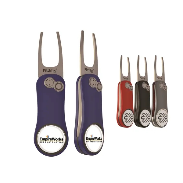 Pitchfix Hybrid 2.0 Golf Divot Tool with Custom Ball Marker - Pitchfix Hybrid 2.0 Golf Divot Tool with Custom Ball Marker - Image 0 of 16