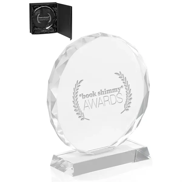 Round Edge Branded Crystal Awards - Round Edge Branded Crystal Awards - Image 0 of 3