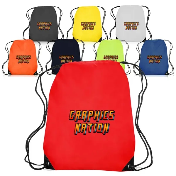 Black Trim Drawstring Bag - Black Trim Drawstring Bag - Image 0 of 22