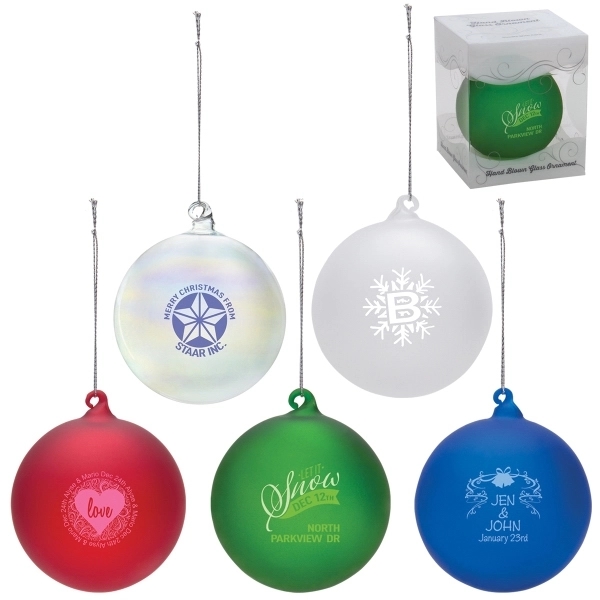 Christmas Glass Ornament Ball - Christmas Glass Ornament Ball - Image 0 of 4