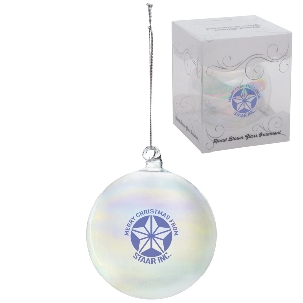 Christmas Glass Ornament Ball - Christmas Glass Ornament Ball - Image 3 of 4