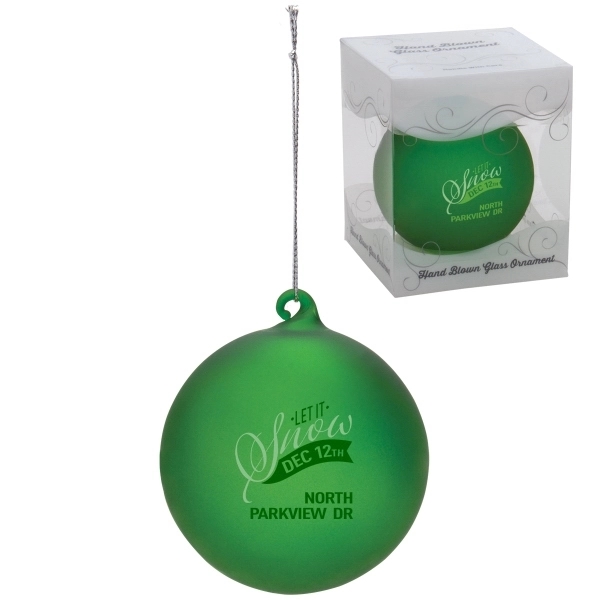 Christmas Glass Ornament Ball - Christmas Glass Ornament Ball - Image 4 of 4