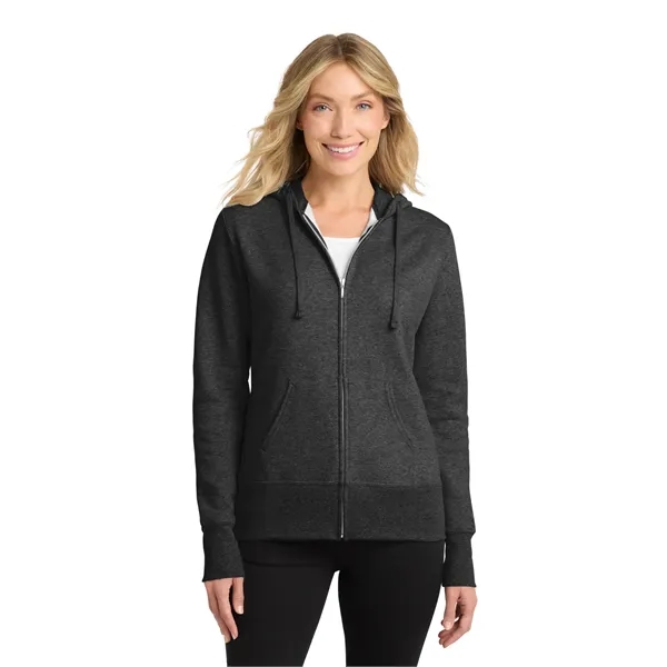 Port & Co Women's Core Fleece Full-Zip Hooded Sweatshirt. - Port & Co Women's Core Fleece Full-Zip Hooded Sweatshirt. - Image 0 of 34