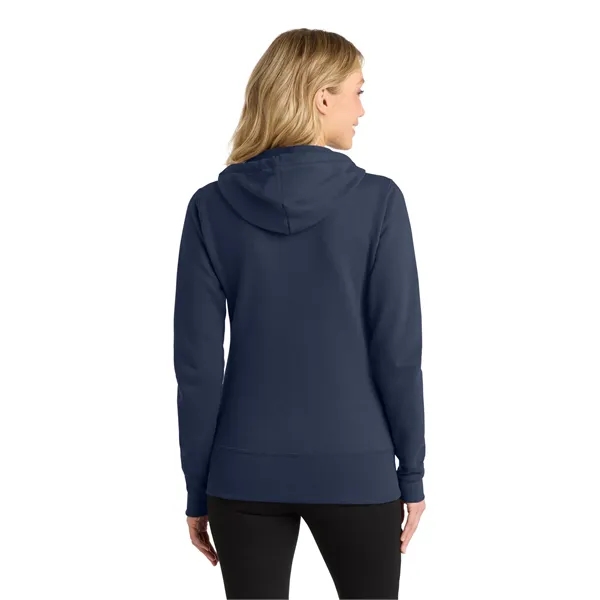 Port & Co Women's Core Fleece Full-Zip Hooded Sweatshirt. - Port & Co Women's Core Fleece Full-Zip Hooded Sweatshirt. - Image 18 of 34