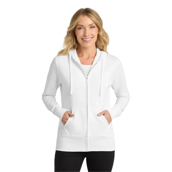 Port & Co Women's Core Fleece Full-Zip Hooded Sweatshirt. - Port & Co Women's Core Fleece Full-Zip Hooded Sweatshirt. - Image 29 of 34