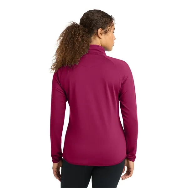 Sport-Tek Women's Sport-Wick Stretch 1/4-Zip Pullover. - Sport-Tek Women's Sport-Wick Stretch 1/4-Zip Pullover. - Image 34 of 85