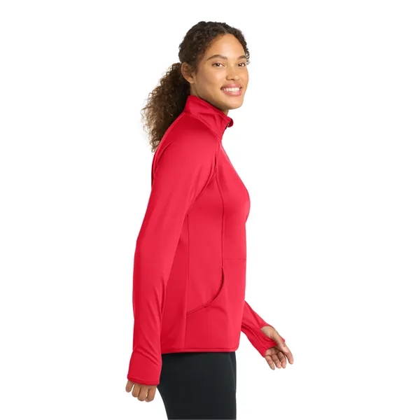 Sport-Tek Women's Sport-Wick Stretch 1/4-Zip Pullover. - Sport-Tek Women's Sport-Wick Stretch 1/4-Zip Pullover. - Image 40 of 85