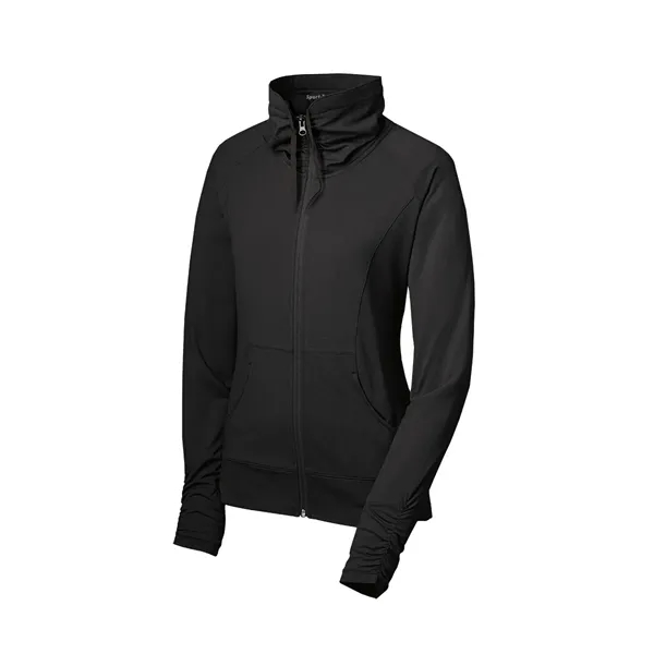 Sport-Tek Women's Sport-Wick Stretch Full-Zip Jacket. - Sport-Tek Women's Sport-Wick Stretch Full-Zip Jacket. - Image 3 of 24