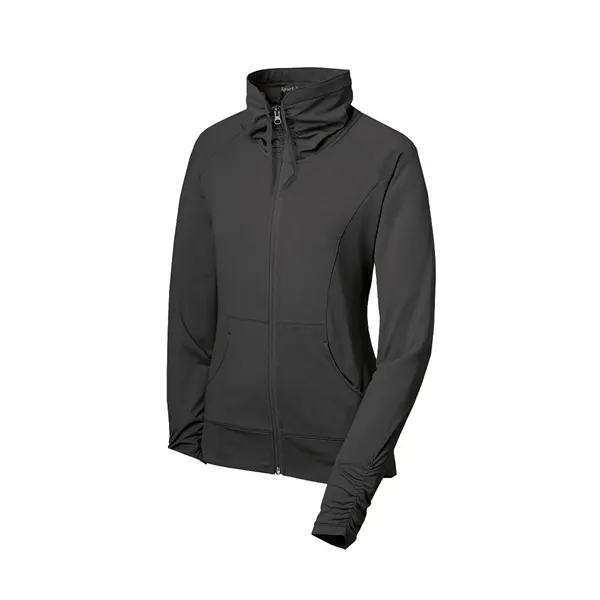 Sport-Tek Women's Sport-Wick Stretch Full-Zip Jacket. - Sport-Tek Women's Sport-Wick Stretch Full-Zip Jacket. - Image 7 of 24
