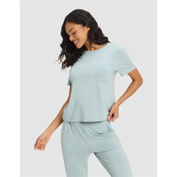 Women's Bamboo Stretch-Knit Lounge Tee - Women's Bamboo Stretch-Knit Lounge Tee - Image 2 of 7