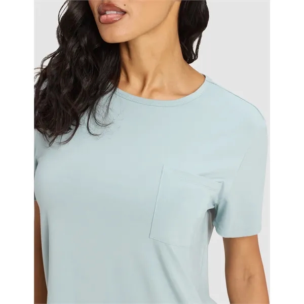 Women's Bamboo Stretch-Knit Lounge Tee - Women's Bamboo Stretch-Knit Lounge Tee - Image 3 of 7