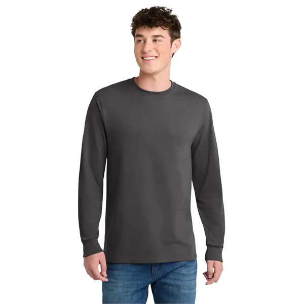 Port & Co Tall Long Sleeve Core Blend Tee. - Port & Co Tall Long Sleeve Core Blend Tee. - Image 19 of 59