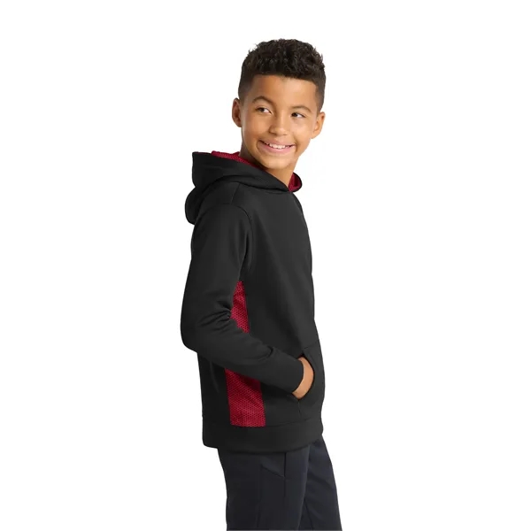Sport-Tek Youth Sport-Wick CamoHex Fleece Colorblock Hood... - Sport-Tek Youth Sport-Wick CamoHex Fleece Colorblock Hood... - Image 7 of 24
