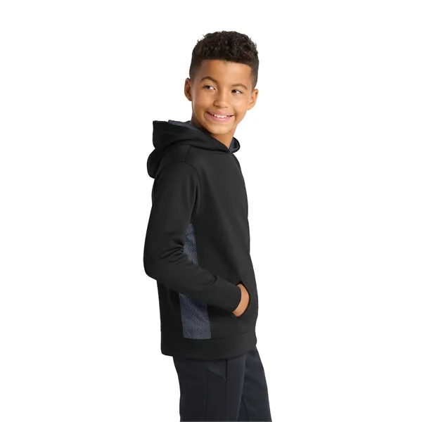 Sport-Tek Youth Sport-Wick CamoHex Fleece Colorblock Hood... - Sport-Tek Youth Sport-Wick CamoHex Fleece Colorblock Hood... - Image 2 of 24