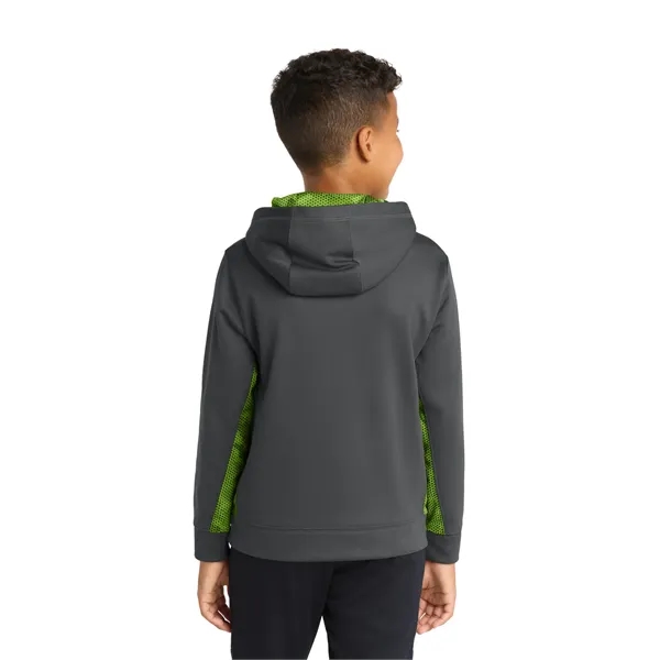Sport-Tek Youth Sport-Wick CamoHex Fleece Colorblock Hood... - Sport-Tek Youth Sport-Wick CamoHex Fleece Colorblock Hood... - Image 16 of 24