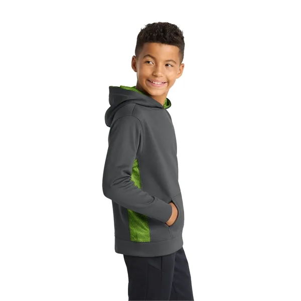 Sport-Tek Youth Sport-Wick CamoHex Fleece Colorblock Hood... - Sport-Tek Youth Sport-Wick CamoHex Fleece Colorblock Hood... - Image 17 of 24