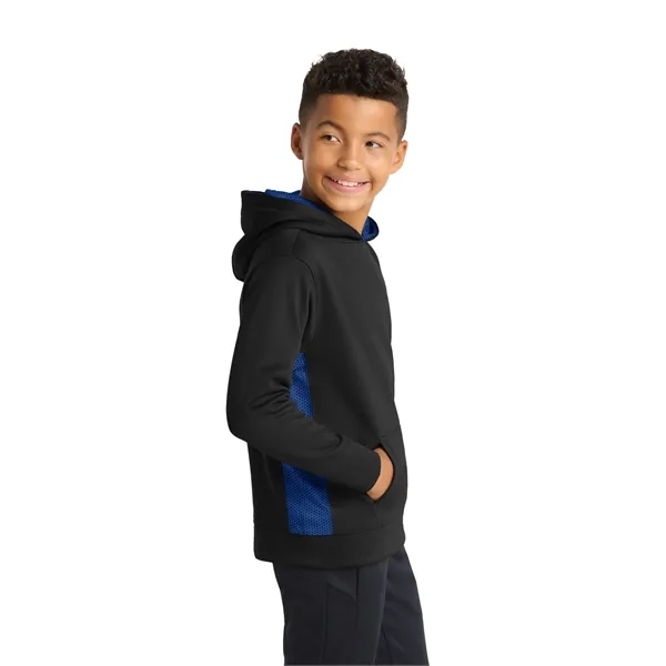Sport-Tek Youth Sport-Wick CamoHex Fleece Colorblock Hood... - Sport-Tek Youth Sport-Wick CamoHex Fleece Colorblock Hood... - Image 12 of 24