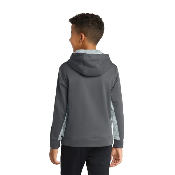 Sport-Tek Youth Sport-Wick CamoHex Fleece Colorblock Hood... - Sport-Tek Youth Sport-Wick CamoHex Fleece Colorblock Hood... - Image 21 of 24