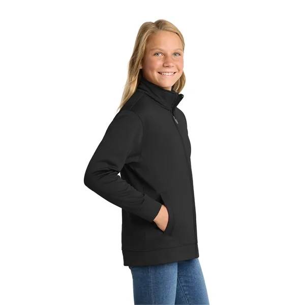 Sport-Tek Youth Sport-Wick Fleece Full-Zip Jacket. - Sport-Tek Youth Sport-Wick Fleece Full-Zip Jacket. - Image 3 of 29