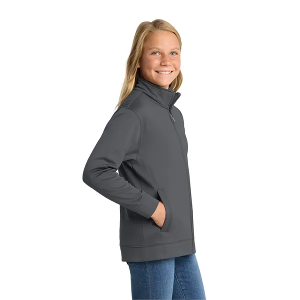 Sport-Tek Youth Sport-Wick Fleece Full-Zip Jacket. - Sport-Tek Youth Sport-Wick Fleece Full-Zip Jacket. - Image 7 of 29