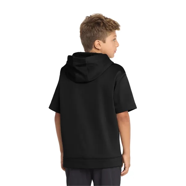 Sport-Tek Youth Sport-Wick Fleece Short Sleeve Hooded Pul... - Sport-Tek Youth Sport-Wick Fleece Short Sleeve Hooded Pul... - Image 1 of 29