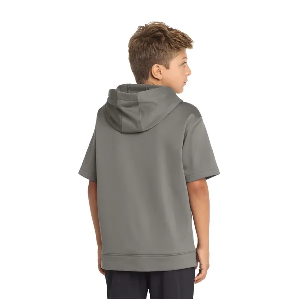 Sport-Tek Youth Sport-Wick Fleece Short Sleeve Hooded Pul... - Sport-Tek Youth Sport-Wick Fleece Short Sleeve Hooded Pul... - Image 6 of 29