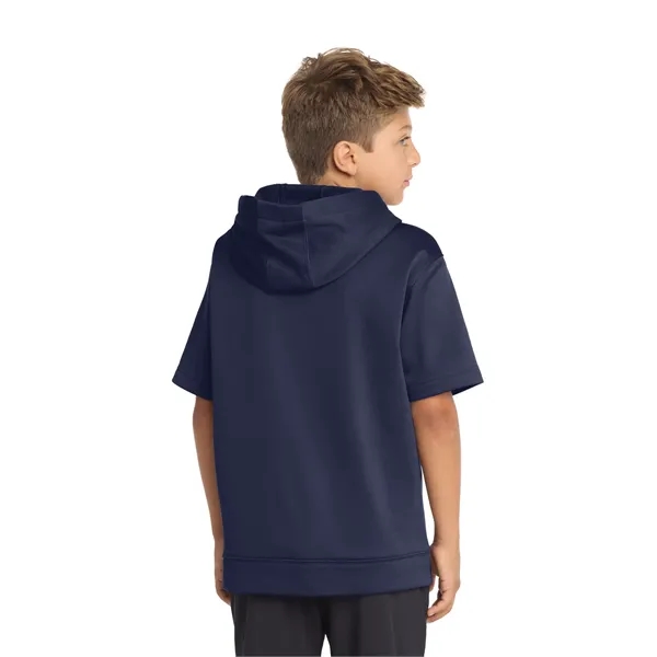 Sport-Tek Youth Sport-Wick Fleece Short Sleeve Hooded Pul... - Sport-Tek Youth Sport-Wick Fleece Short Sleeve Hooded Pul... - Image 16 of 29