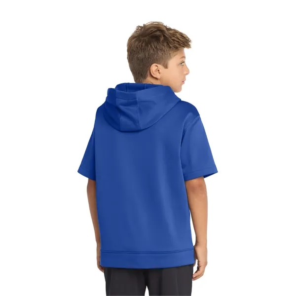 Sport-Tek Youth Sport-Wick Fleece Short Sleeve Hooded Pul... - Sport-Tek Youth Sport-Wick Fleece Short Sleeve Hooded Pul... - Image 21 of 29