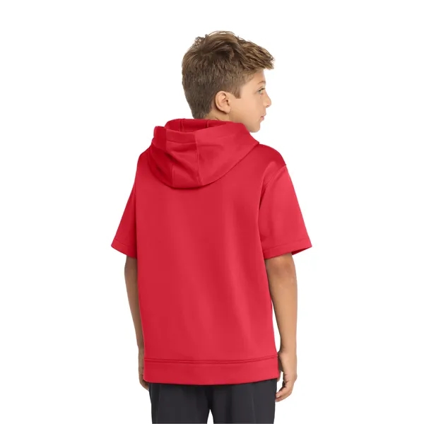 Sport-Tek Youth Sport-Wick Fleece Short Sleeve Hooded Pul... - Sport-Tek Youth Sport-Wick Fleece Short Sleeve Hooded Pul... - Image 11 of 29