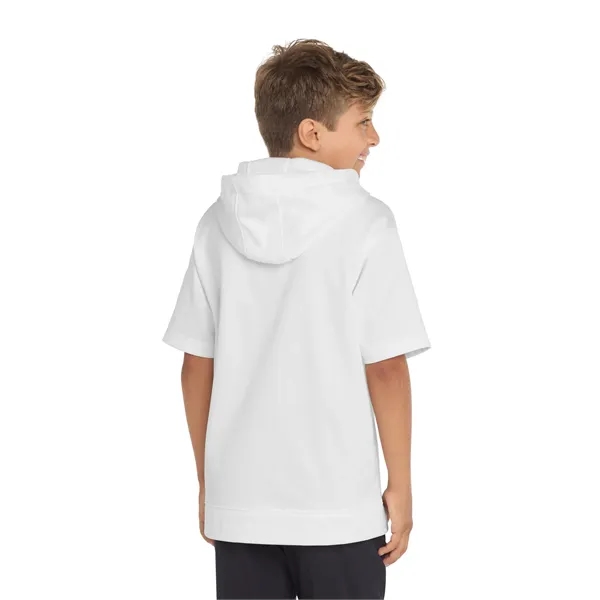 Sport-Tek Youth Sport-Wick Fleece Short Sleeve Hooded Pul... - Sport-Tek Youth Sport-Wick Fleece Short Sleeve Hooded Pul... - Image 26 of 29