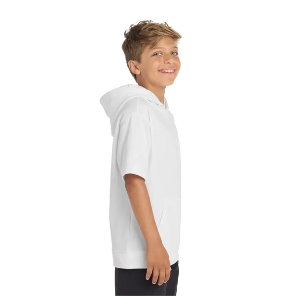 Sport-Tek Youth Sport-Wick Fleece Short Sleeve Hooded Pul... - Sport-Tek Youth Sport-Wick Fleece Short Sleeve Hooded Pul... - Image 27 of 29