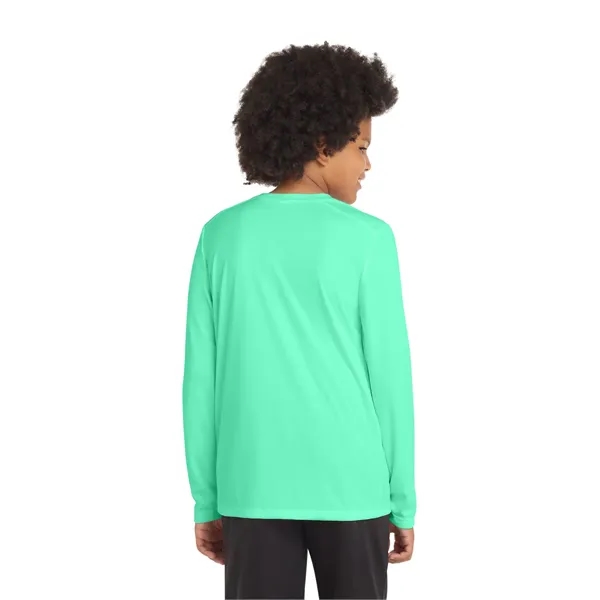 Sport-Tek Youth Posi-UV Pro Long Sleeve Tee. - Sport-Tek Youth Posi-UV Pro Long Sleeve Tee. - Image 6 of 44