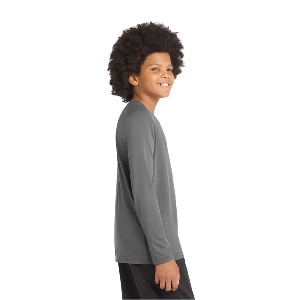Sport-Tek Youth Posi-UV Pro Long Sleeve Tee. - Sport-Tek Youth Posi-UV Pro Long Sleeve Tee. - Image 12 of 44