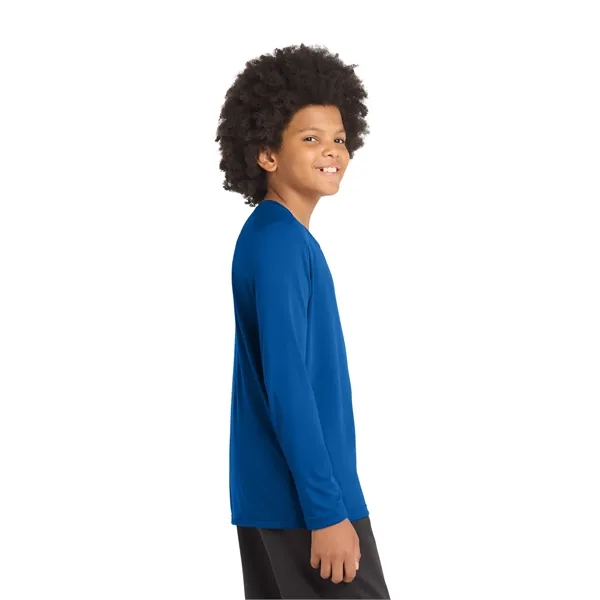 Sport-Tek Youth Posi-UV Pro Long Sleeve Tee. - Sport-Tek Youth Posi-UV Pro Long Sleeve Tee. - Image 37 of 44