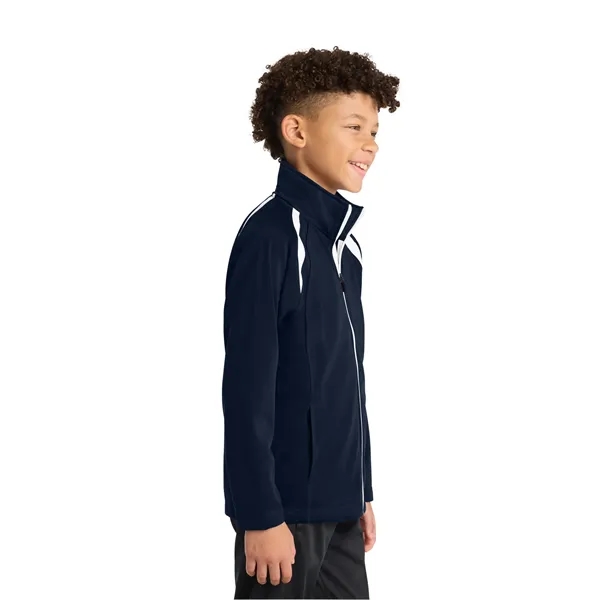 Sport-Tek Youth Tricot Track Jacket. - Sport-Tek Youth Tricot Track Jacket. - Image 7 of 19