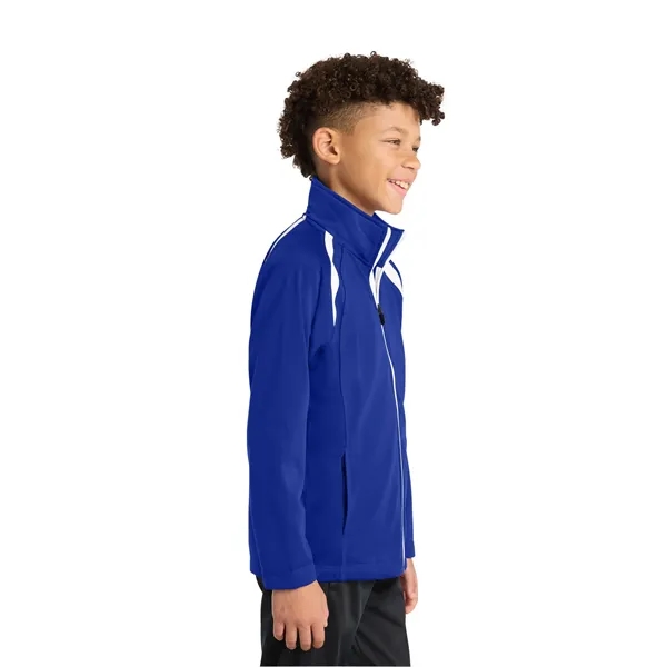 Sport-Tek Youth Tricot Track Jacket. - Sport-Tek Youth Tricot Track Jacket. - Image 12 of 19