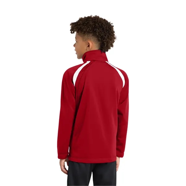Sport-Tek Youth Tricot Track Jacket. - Sport-Tek Youth Tricot Track Jacket. - Image 16 of 19