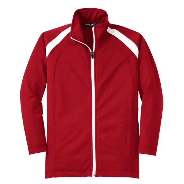 Sport-Tek Youth Tricot Track Jacket. - Sport-Tek Youth Tricot Track Jacket. - Image 18 of 19