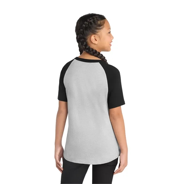 Sport-Tek Youth Short Sleeve Colorblock Raglan Jersey. - Sport-Tek Youth Short Sleeve Colorblock Raglan Jersey. - Image 1 of 24